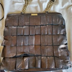 Kate Spade metallic bronze leather shoulder bag